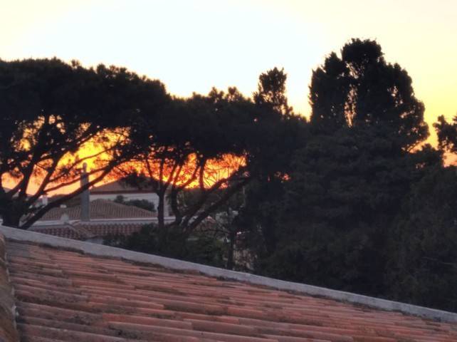 Atardecer desde terraza garaje