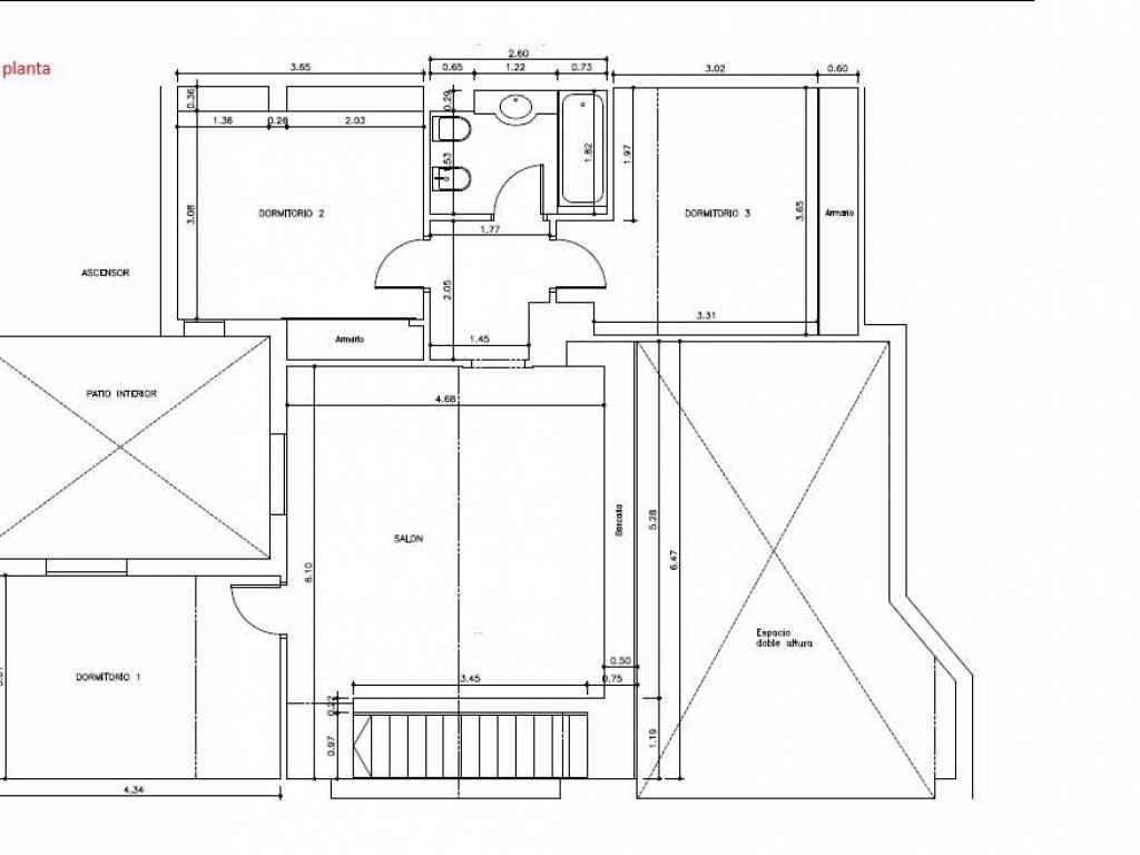 Plano planta 1ª