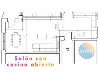 PLANO SALÓN Y COCINA