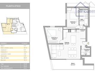 Planta ÁTICO: Vivienda 7