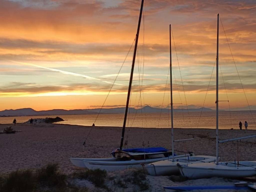 Caida sol en Playa Molins