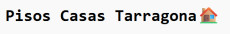 Pisos Casas Tarragona
