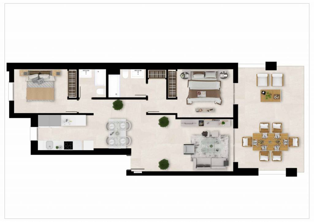 PLAN1-SIESTA EX SG apartments-Estepona-2-beds-TIPO