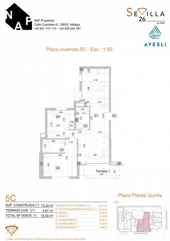 PLANTA QUINTA-PLANTA QUINTA-5C 1