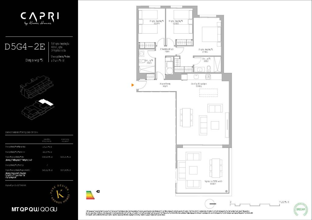 Capri 3bed midfloor floorplan B3E2 1