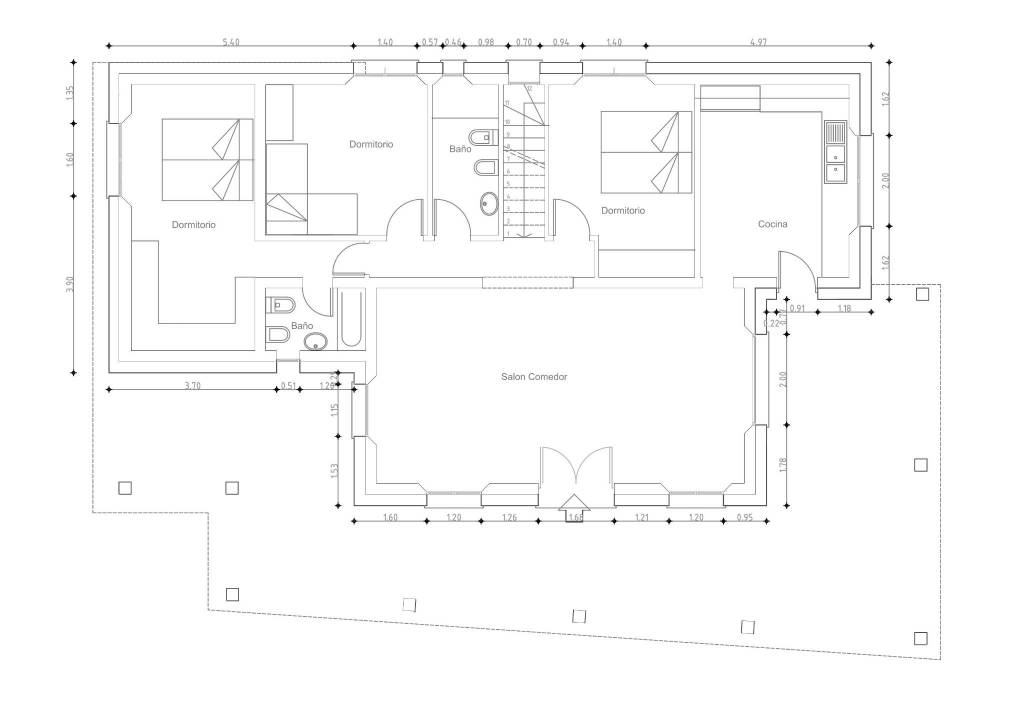 PLANTA VIV. PPAL. ACOTADA 1