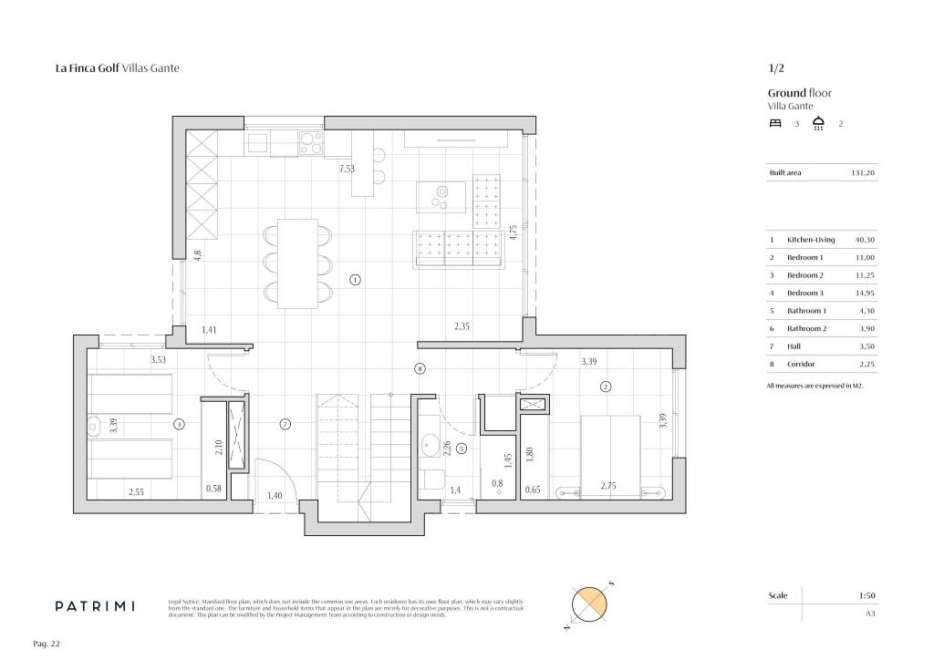 Plans villas Gante R20 3