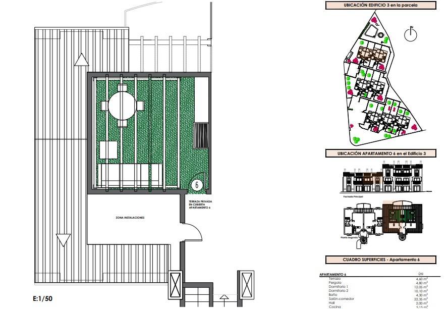 Fase 3, Ed 3, Ap 6 roof terrace