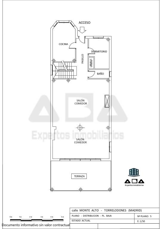 5.- PLANO DISTRIBUCION - PL. BAJA - calle MONTE AL