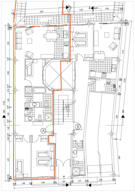 Plano casa delimitación